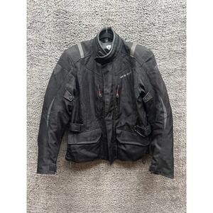 Rev'it Voltiac Textile Waterproof Motorcycle Racing Jacket Black‎ Mens Size M/L